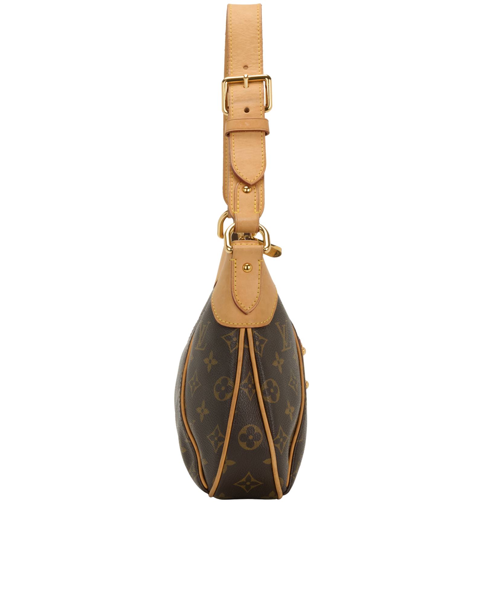 Thames PM, &pound;750, Handbags, Brown, Canvas, Side view